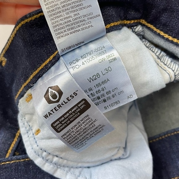 NEW Levis Premium 720 Super Skinny Jeans Womens 26 Dark High Rise NWOT - Picture 9 of 14